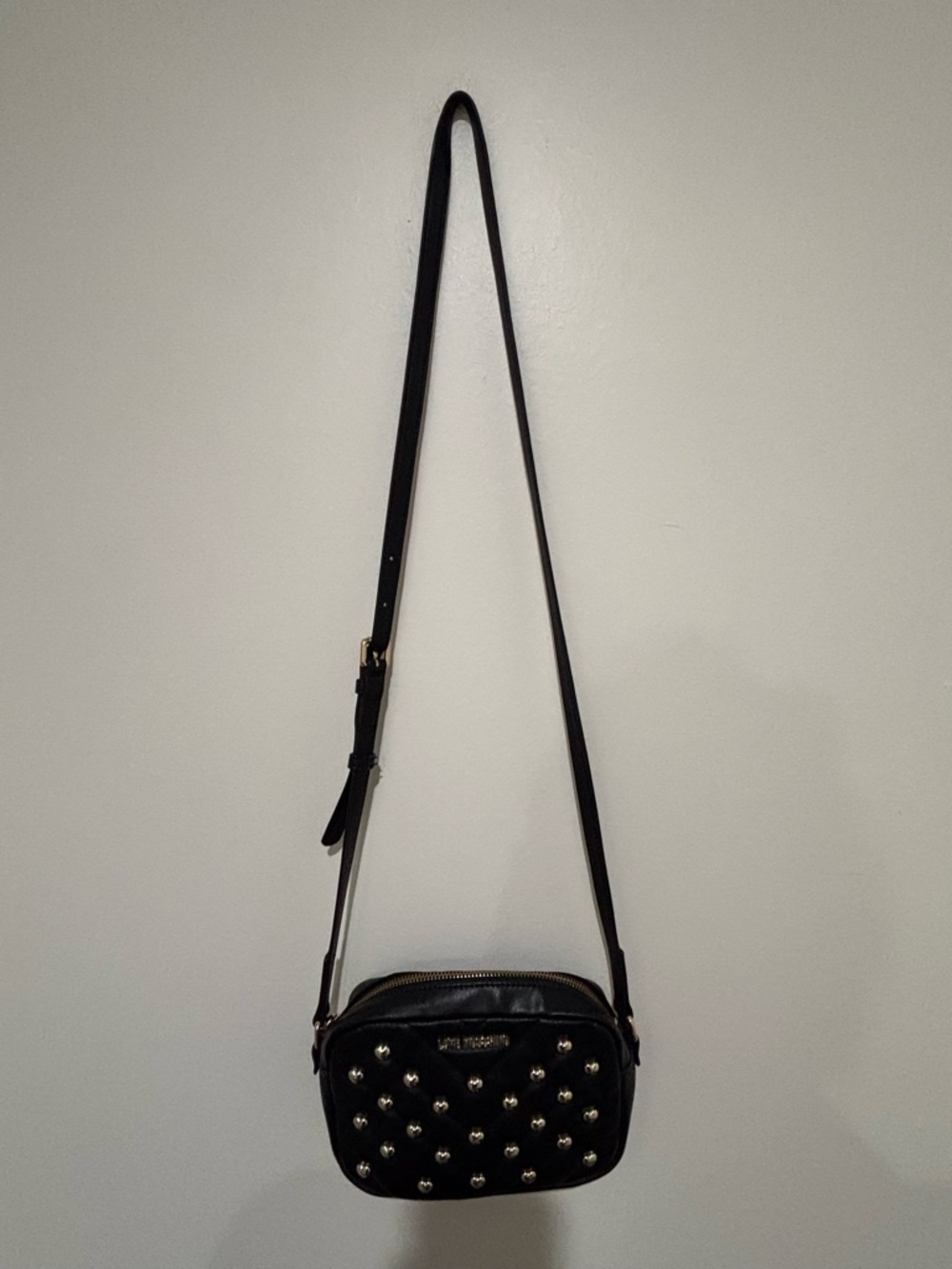 Love Moschino Black Studded Crossbody Bag